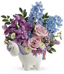 Enchanting Pastels Unicorn Bouquet from Swindler and Sons Florists in Wilmington, OH